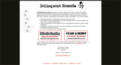 Desktop Screenshot of delinquentrecords.com